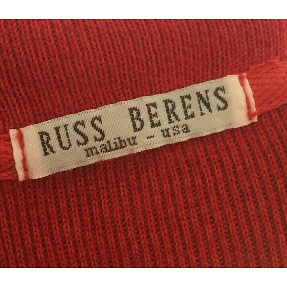 Russ Berens Red Size Large Dress Or Duster Lagenlook Minimalist ButtonUp NEW NWT - Picture 7 of 7